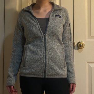Patagonia Grey Zip Up Sweater